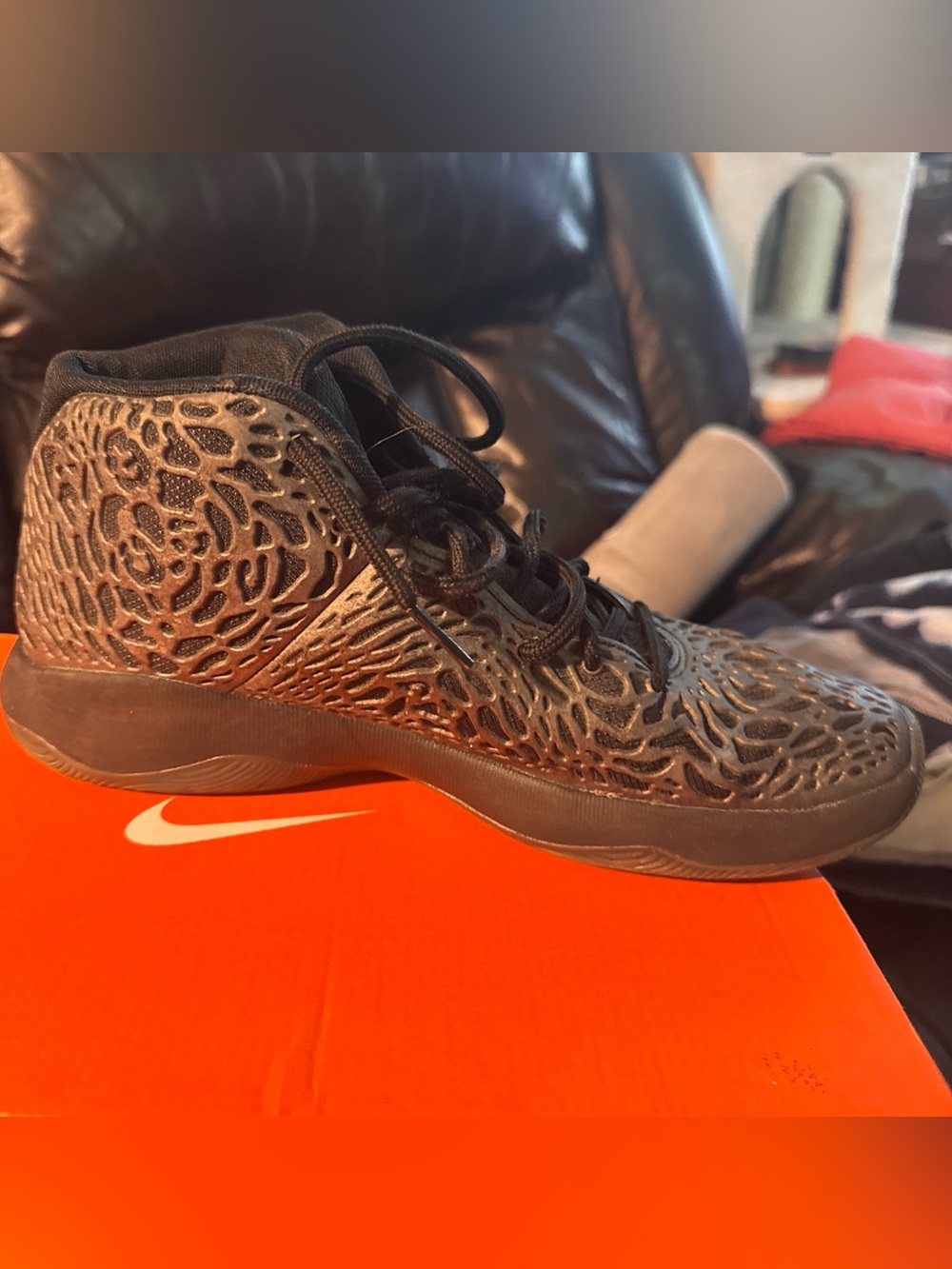 Jordan Ultra Fly Black Dark Grey Venom 834268-010 Sz 8